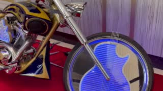 Hard rock motorcycle display