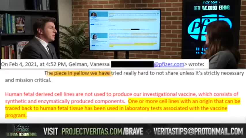 Project Veritas Whistleblower Goes On Record, Reveals Internal Emails from Chief Scientific Officer