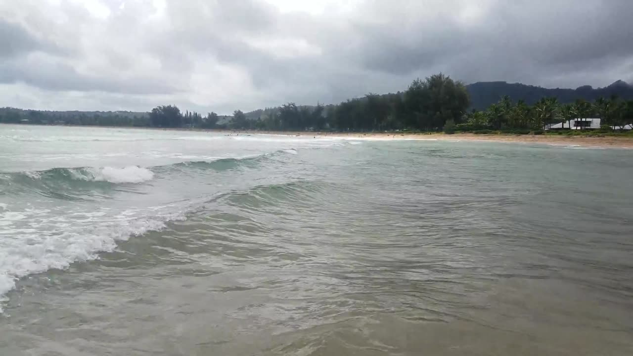 Hanalei Bay Beach in Kauai