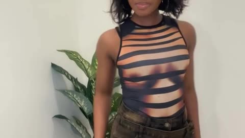 Popular Tiktok star showing off her curves