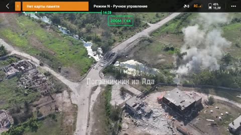 Russian Artillery Strikes Force Ukrainians to Retreat Back Across the Vovcha River