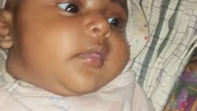 Baby Scares Himself By Touching