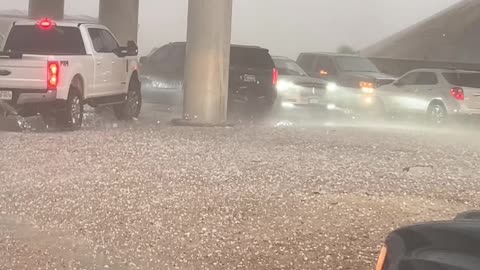 Hiding Under Bridge During Tornado Warning