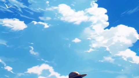 One Piece Luffy King of the Pirates Blue Skies Blue Oceans