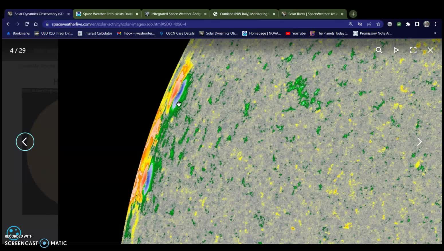 Strangeties, Solar Weather update