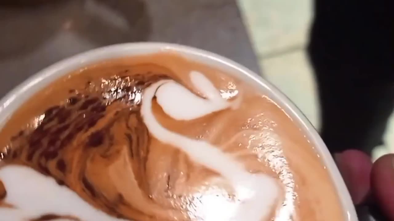 How to make latte art swan🦢like a pro barista