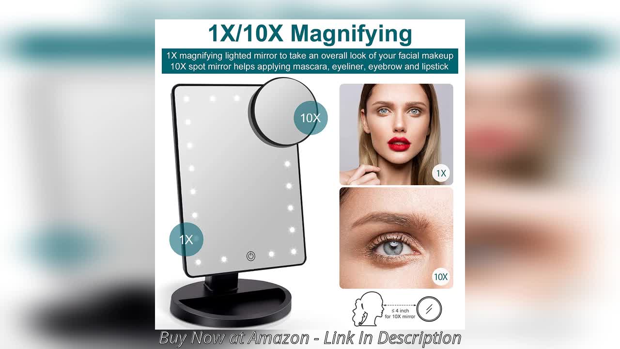 COSMIRROR Magnifying 180° Adjustable Rotation Portable