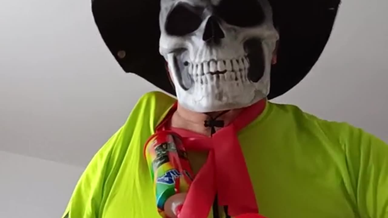 Mr Skeleton (Ghost) Dances To The Song Sex Machine By The Godfather of Soul James Brown.