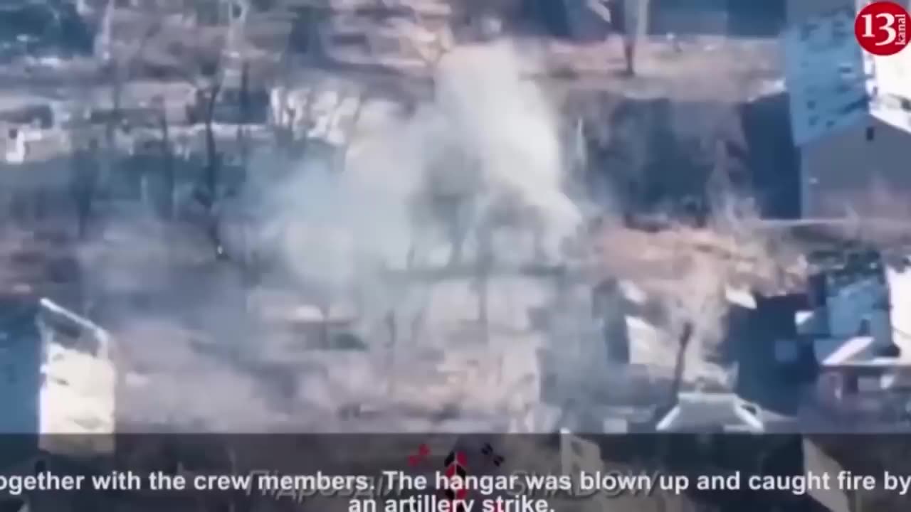 İmage of Russians fleeing under attack by two Ukrainian tanks - wounded left on the battlefield