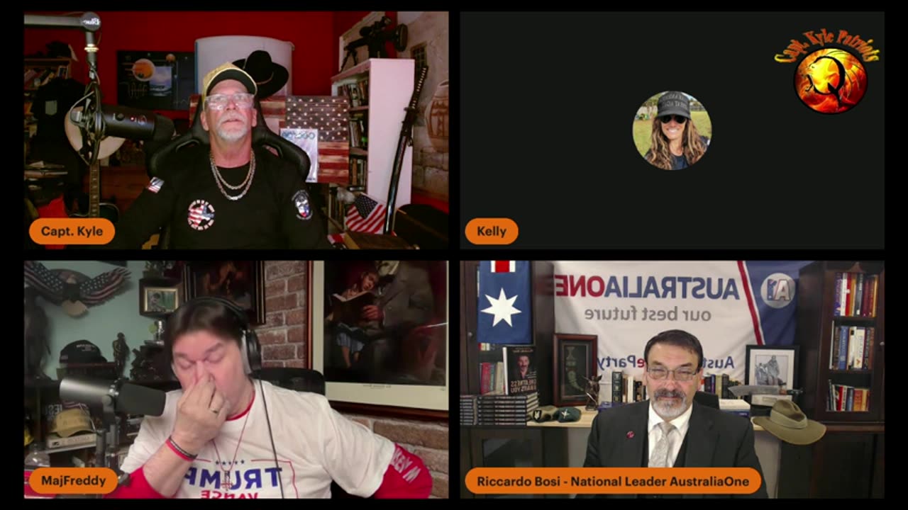 Capt Kyle, Kelly Australia One Leader LTC Bosi & Army Vet MajFreddy - 11-1-24