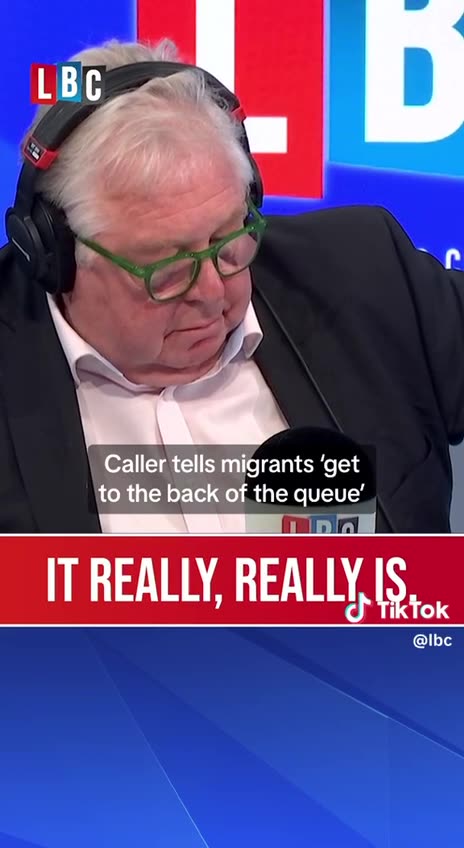 Caller tell MIGRANTS get in the back of the QUEUE