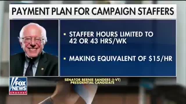 Bernie Sanders hypocrisy on full display as he cuts campaign staffs hours