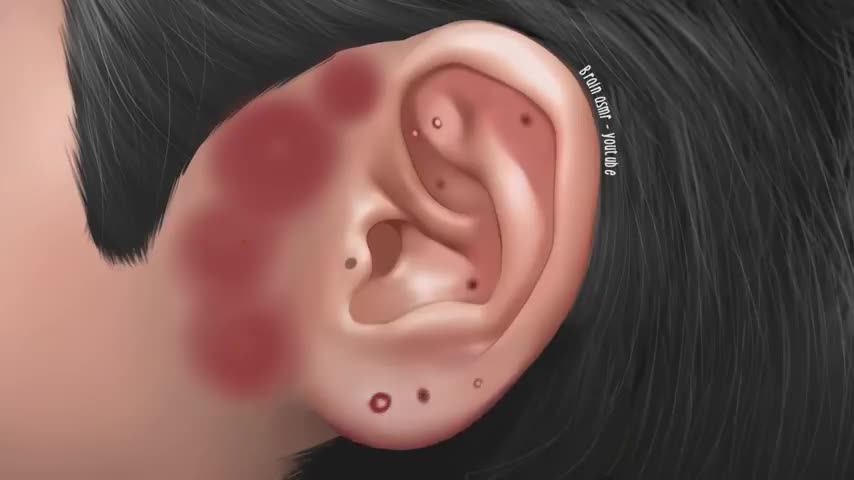 ASMR face pimple blackheads removal 2022