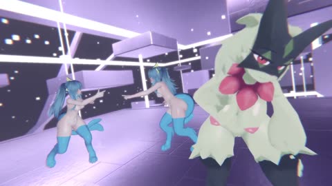 Virtual Dance Example 3 Human Vaporeon