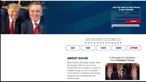 David Perdue - in Newnan Georgia