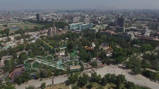 Aerial view of Parque O'Higgins in Santiago, Chile