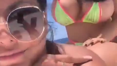 Danii Banks, Kiara Mia, MsPalomares Twerking on a Boat