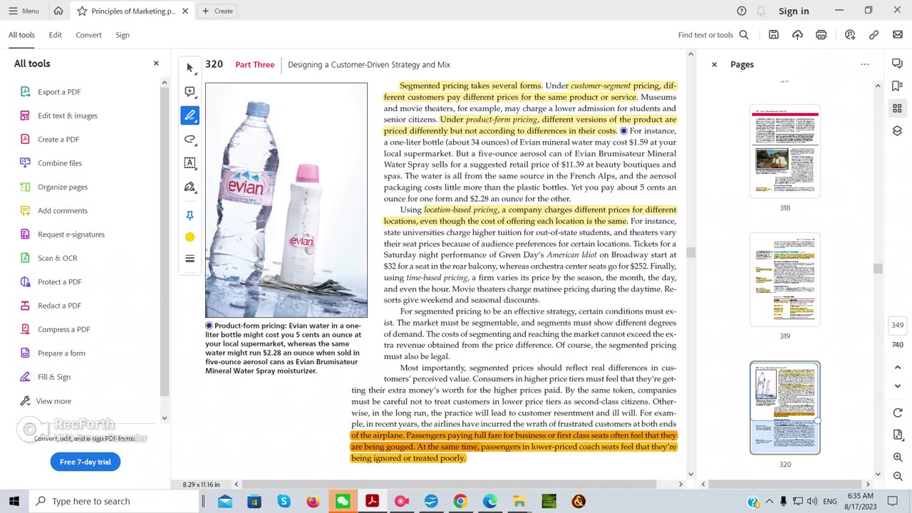 Principles of Marketing: Chapter 11- Pricing Strategies