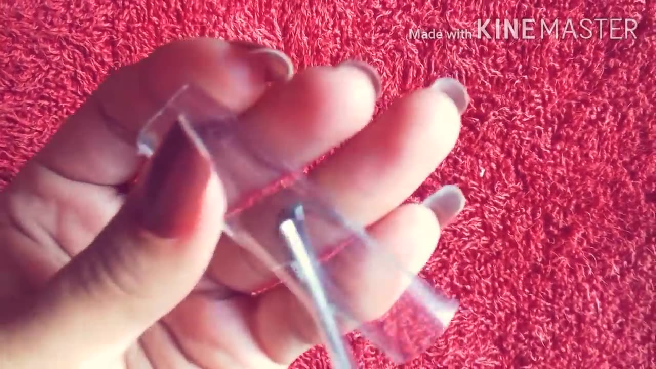 How To Make A Fake Nails From Bottle | DIY Artificial Nails At Home