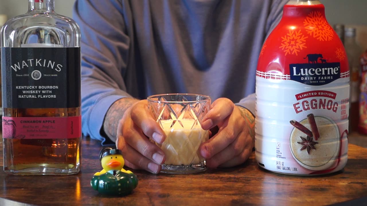 James Robinson - Watkins Cinnamon Apple Whiskey & Lucerne Eggnog