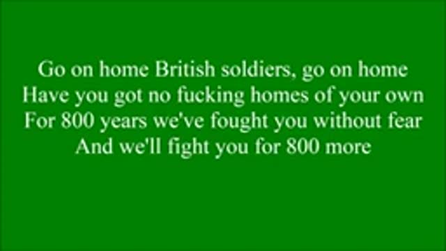 Go on Home British Soldiers Go on Home - Irish Rebel Song 🇮🇪