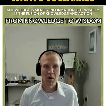From Knowledge to Wisdom: The Journey to Understanding