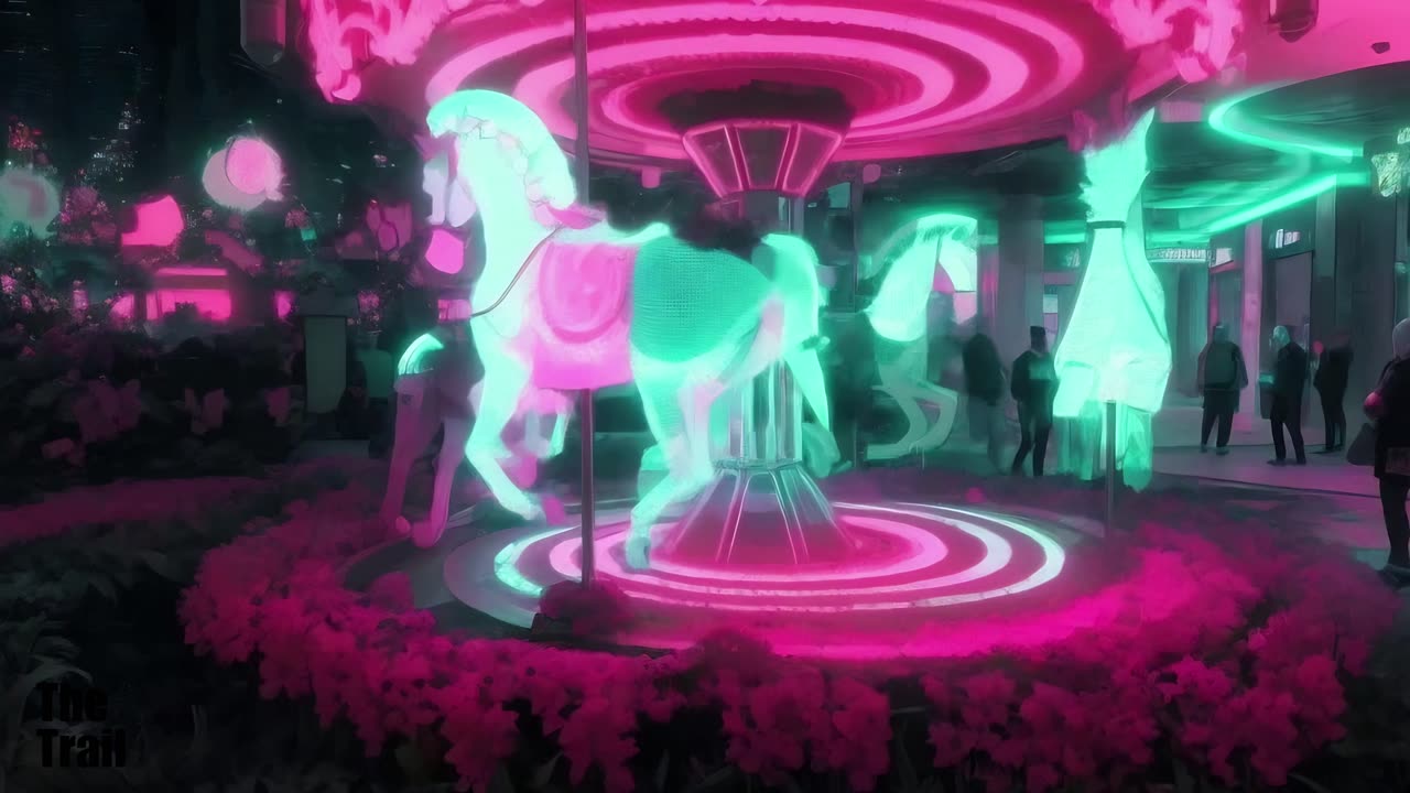 4K Chill Beats Music - Sunyashniki | (AI) Style Cyberpunk Neon | Wynn Las Vegas Shopping