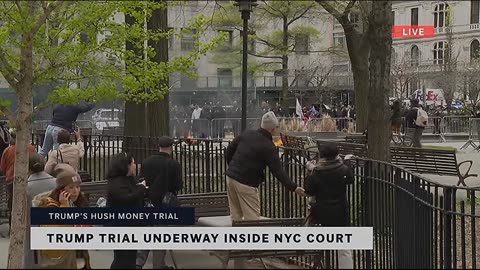 LIVE: Man Sets Himself On Fire Outside Trump Trial DISTURBING!