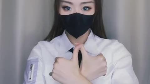 Sexy girl gesture dance and finger dance