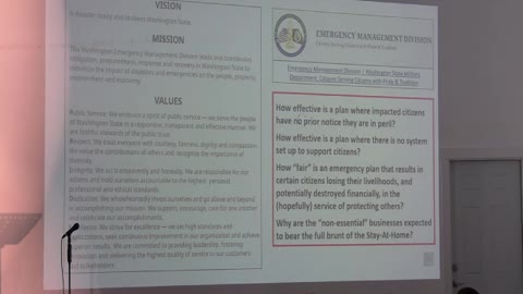 Woodinville Town Hall: Karl Part 2 (2 of 3). Hey Governor, was there an Emergency Plan?