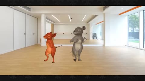 3 Mousse dancing in their house and making their day more beautiful.