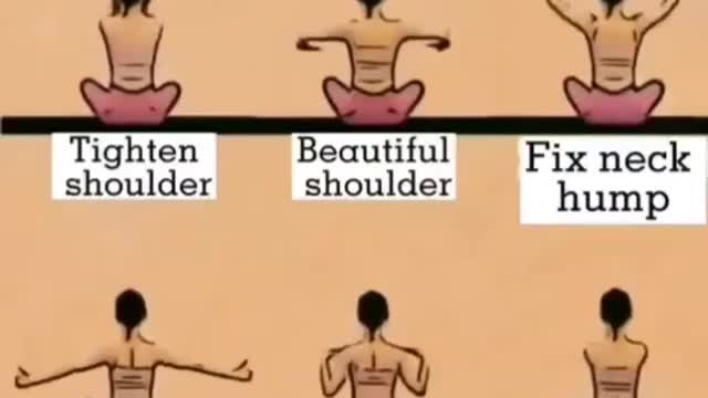 How to get thin shoulders and beautiful back.
