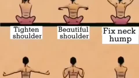 How to get thin shoulders and beautiful back.