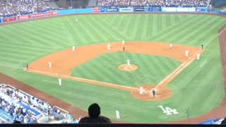Papa Joe and I at Dodger Stadium