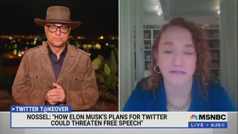 MSNBC: Musk Doing Free Speech on Twitter Will Ruin Free Speech on Twitter