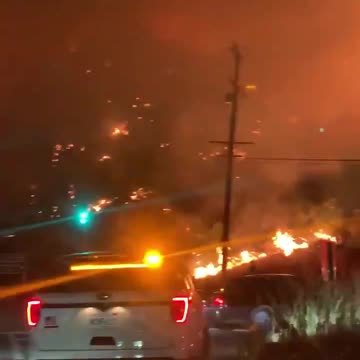 Fire off of Sepulveda and 405 North Bound Getty Exit.