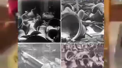 Why were the big old bells removed during WW2?