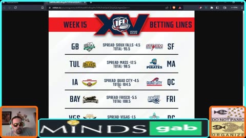 Indoor Football League Picks Week 15