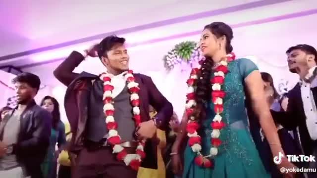 Couples dancing in there marriage function