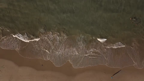 Looking down at the sea