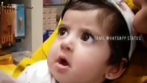 Cute baby crying