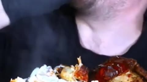Whole Rotisserie Chicken ASMR Mukbang
