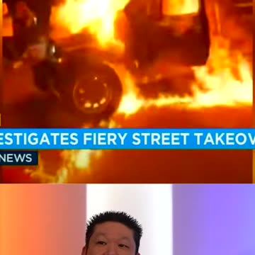 SUV Torched At A Street Takeover