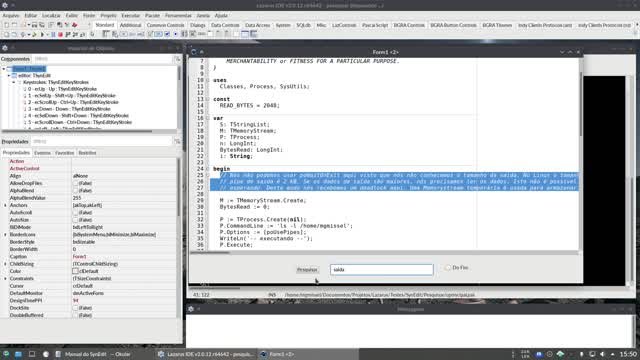 IDE LAZARUS COMPONENTE SYNEDIT COMBINANDO PARAMETROS DE PESQUISA