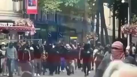 Croydon, London. Streets are taken over by armed Islamist gangs. UK has fallen!