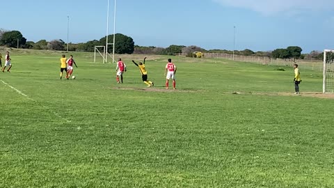 Gansbay Rovers Vs. Fleetwood FC. Penalty!