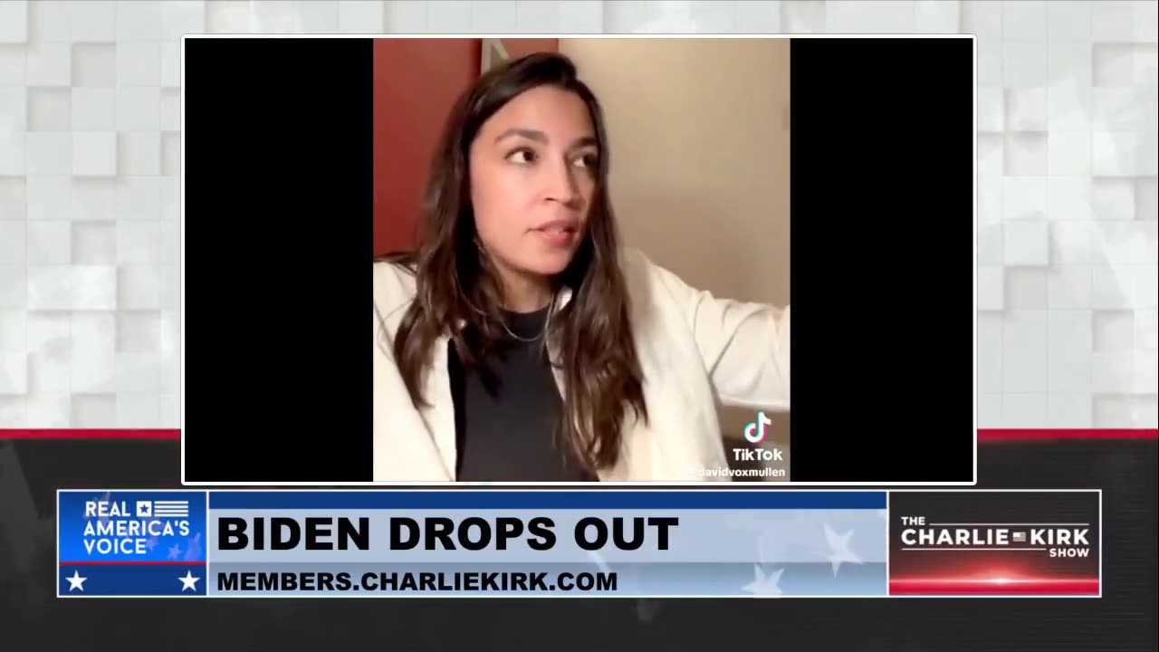 Biden Dropping Out Was A Coup Per AOC