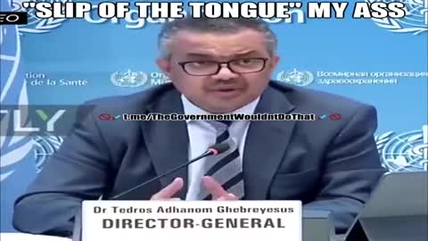 Slip of the tongue my ass ! he just told us the fucking truth