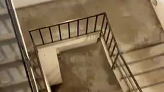 Water Balloon drops 7 floors