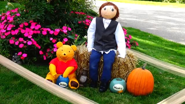 Pooh Bear Pumpkin People